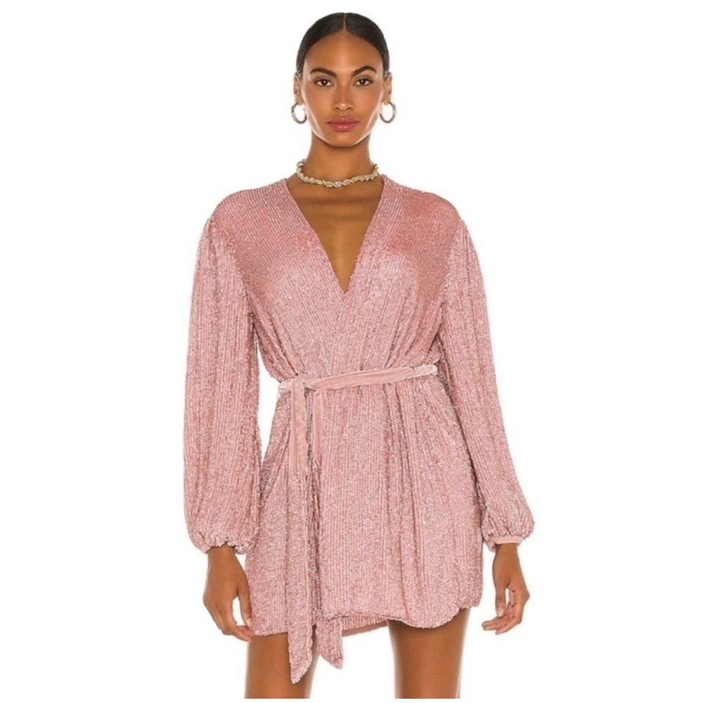 Retrofete Gabrielle Dress in Dusty Rose